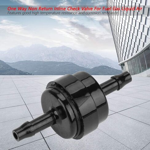 1/8" Non Return One Way Check Valve, PA66 One Way Inline Check Valve, Spring Type Non Return Inline Checking Valves for Fuel Pump, Household Appliance, Beverage Machinery in Kuwait
