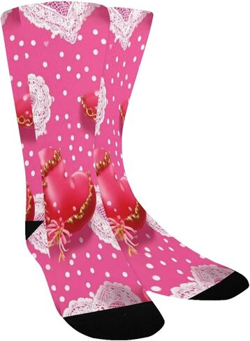 جوارب للتنزه سيرًا على الأقدام من الدانتيل على شكل قلب - جوارب شتوية حرارية سميكة دافئة للأطفال الصغار للأولاد والبنات للمدرسة، والارتداء اليومي والأنشطة الخارجية in Kuwait