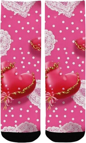 جوارب للتنزه سيرًا على الأقدام من الدانتيل على شكل قلب - جوارب شتوية حرارية سميكة دافئة للأطفال الصغار للأولاد والبنات للمدرسة، والارتداء اليومي والأنشطة الخارجية in Kuwait