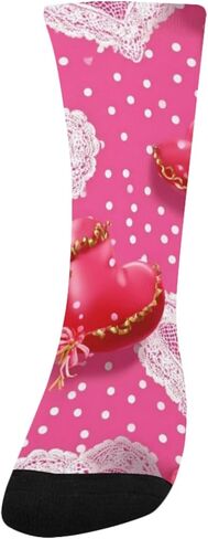 جوارب للتنزه سيرًا على الأقدام من الدانتيل على شكل قلب - جوارب شتوية حرارية سميكة دافئة للأطفال الصغار للأولاد والبنات للمدرسة، والارتداء اليومي والأنشطة الخارجية in Kuwait