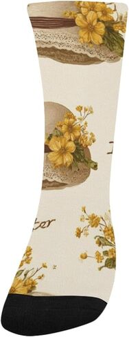 جوارب للمشي على شكل قبعة من القش على شكل زهور - جوارب شتوية حرارية سميكة دافئة للأطفال الصغار للأولاد والبنات للمدرسة، والارتداء اليومي والأنشطة الخارجية in Kuwait