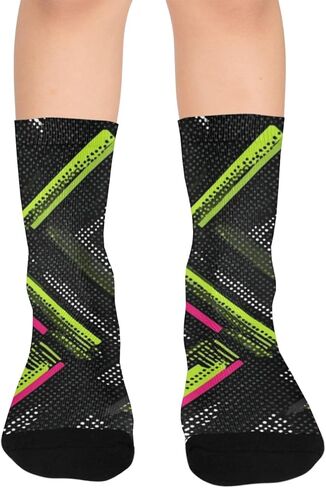 جوارب ريترو متعرجة للمشي لمسافات طويلة - جوارب شتوية حرارية سميكة دافئة للأطفال الصغار للأولاد والبنات للمدرسة، والارتداء اليومي والأنشطة الخارجية in Kuwait