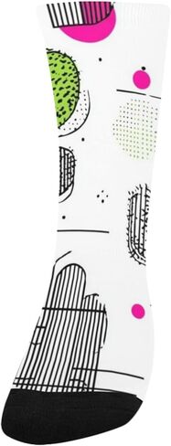 جوارب Doodle Cactus Art للمشي لمسافات طويلة - جوارب شتوية حرارية سميكة دافئة للأطفال الصغار للأولاد والبنات للمدرسة، والارتداء اليومي والأنشطة الخارجية in Kuwait