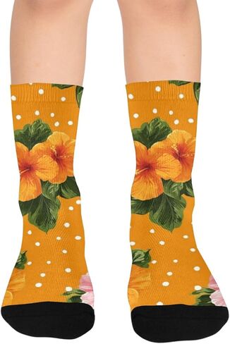 جوارب تروبيكال فلامنغو بلوم للمشي لمسافات طويلة - جوارب شتوية حرارية سميكة دافئة للأولاد والبنات للمدرسة، والارتداء اليومي والأنشطة الخارجية in Kuwait