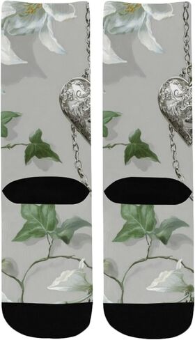 جوارب فضية على شكل قلب بلوم بيضاء للمشي لمسافات طويلة - جوارب شتوية حرارية سميكة دافئة للأولاد والبنات للمدرسة، والارتداء اليومي والأنشطة الخارجية in Kuwait