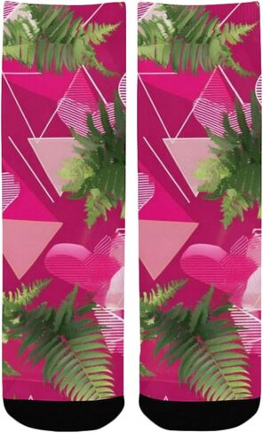 جوارب المشي لمسافات طويلة بتصميم السرخس الحديث - جوارب شتوية حرارية سميكة دافئة للأولاد والبنات الصغار للمدرسة، والارتداء اليومي والأنشطة الخارجية in Kuwait