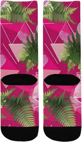 جوارب المشي لمسافات طويلة بتصميم السرخس الحديث - جوارب شتوية حرارية سميكة دافئة للأولاد والبنات الصغار للمدرسة، والارتداء اليومي والأنشطة الخارجية in Kuwait