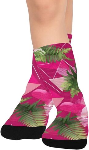 جوارب المشي لمسافات طويلة بتصميم السرخس الحديث - جوارب شتوية حرارية سميكة دافئة للأولاد والبنات الصغار للمدرسة، والارتداء اليومي والأنشطة الخارجية in Kuwait