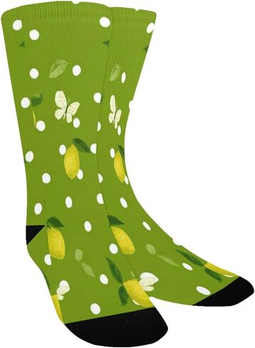 جوارب المشي لمسافات طويلة بطبعة فراشة الليمون - جوارب شتوية حرارية سميكة دافئة للأولاد والبنات للمدرسة، والارتداء اليومي والأنشطة الخارجية in Kuwait