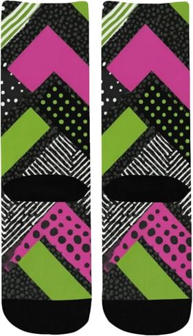 جوارب Green Chevron Pop للمشي لمسافات طويلة - جوارب شتوية حرارية سميكة دافئة للأطفال الصغار للأولاد والبنات للمدرسة، والارتداء اليومي والأنشطة الخارجية in Kuwait