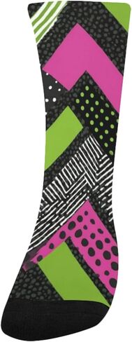 جوارب Green Chevron Pop للمشي لمسافات طويلة - جوارب شتوية حرارية سميكة دافئة للأطفال الصغار للأولاد والبنات للمدرسة، والارتداء اليومي والأنشطة الخارجية in Kuwait