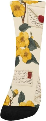 جوارب المشي لمسافات طويلة من Ast Letter Bloom Flowers - جوارب شتوية حرارية سميكة دافئة للأولاد والبنات للمدرسة، والارتداء اليومي والأنشطة الخارجية in Kuwait
