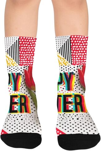 جوارب توليب نيون بلوم للمشي لمسافات طويلة - جوارب شتوية حرارية سميكة دافئة للأطفال الصغار للأولاد والبنات للمدرسة، والارتداء اليومي والأنشطة الخارجية in Kuwait