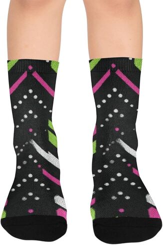 جوارب Bold Geo Motif للمشي لمسافات طويلة - جوارب شتوية حرارية سميكة دافئة للأولاد والبنات الصغار للمدرسة، والارتداء اليومي والأنشطة الخارجية in Kuwait