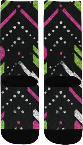 جوارب Bold Geo Motif للمشي لمسافات طويلة - جوارب شتوية حرارية سميكة دافئة للأولاد والبنات الصغار للمدرسة، والارتداء اليومي والأنشطة الخارجية in Kuwait