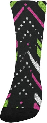 جوارب Bold Geo Motif للمشي لمسافات طويلة - جوارب شتوية حرارية سميكة دافئة للأولاد والبنات الصغار للمدرسة، والارتداء اليومي والأنشطة الخارجية in Kuwait