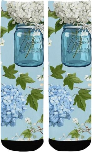 جوارب Hydrangea Jar Spring للمشي لمسافات طويلة - جوارب شتوية حرارية سميكة دافئة للأطفال الصغار للأولاد والبنات للمدرسة، والارتداء اليومي والأنشطة الخارجية in Kuwait