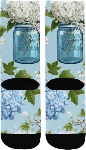 جوارب Hydrangea Jar Spring للمشي لمسافات طويلة - جوارب شتوية حرارية سميكة دافئة للأطفال الصغار للأولاد والبنات للمدرسة، والارتداء اليومي والأنشطة الخارجية in Kuwait