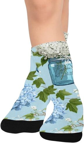 جوارب Hydrangea Jar Spring للمشي لمسافات طويلة - جوارب شتوية حرارية سميكة دافئة للأطفال الصغار للأولاد والبنات للمدرسة، والارتداء اليومي والأنشطة الخارجية in Kuwait