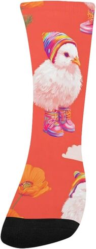 جوارب الشتاء للمشي لمسافات طويلة على شكل زهرة الفرخ - جوارب شتوية سميكة دافئة للأولاد والبنات الصغار للمدرسة، والارتداء اليومي والأنشطة الخارجية in Kuwait