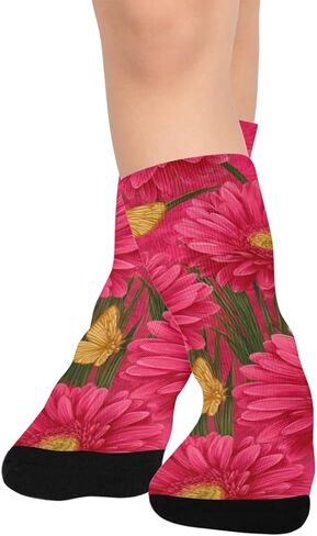 جوارب Gerbera Butterfly للمشي لمسافات طويلة - جوارب شتوية حرارية سميكة دافئة للأطفال الصغار للأولاد والبنات للمدرسة، والارتداء اليومي والأنشطة الخارجية in Kuwait