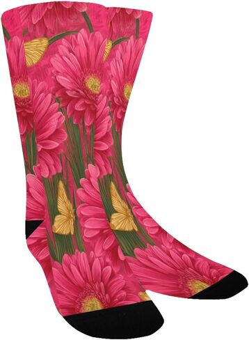 جوارب Gerbera Butterfly للمشي لمسافات طويلة - جوارب شتوية حرارية سميكة دافئة للأطفال الصغار للأولاد والبنات للمدرسة، والارتداء اليومي والأنشطة الخارجية in Kuwait