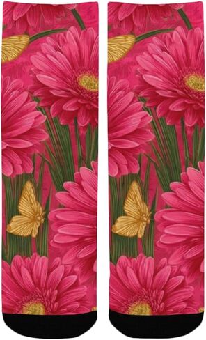 جوارب Gerbera Butterfly للمشي لمسافات طويلة - جوارب شتوية حرارية سميكة دافئة للأطفال الصغار للأولاد والبنات للمدرسة، والارتداء اليومي والأنشطة الخارجية in Kuwait