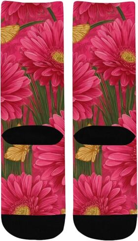 جوارب Gerbera Butterfly للمشي لمسافات طويلة - جوارب شتوية حرارية سميكة دافئة للأطفال الصغار للأولاد والبنات للمدرسة، والارتداء اليومي والأنشطة الخارجية in Kuwait