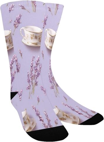 جوارب المشي لمسافات طويلة على شكل الشاي الأرجواني - جوارب شتوية حرارية سميكة دافئة للأولاد والبنات الصغار للمدرسة، والارتداء اليومي والأنشطة الخارجية in Kuwait