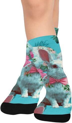 جوارب المشي لمسافات طويلة على شكل أرنب استوائي - جوارب شتوية حرارية سميكة دافئة للأولاد والبنات الصغار للمدرسة، والارتداء اليومي والأنشطة الخارجية in Kuwait