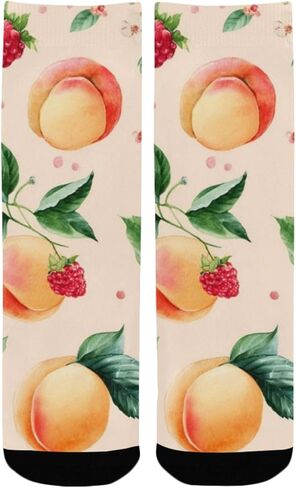 جوارب المشي لمسافات طويلة على شكل فواكه الربيع - جوارب شتوية حرارية سميكة دافئة للأطفال الصغار للأولاد والبنات للمدرسة، والارتداء اليومي والأنشطة الخارجية in Kuwait