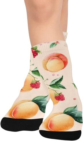 جوارب المشي لمسافات طويلة على شكل فواكه الربيع - جوارب شتوية حرارية سميكة دافئة للأطفال الصغار للأولاد والبنات للمدرسة، والارتداء اليومي والأنشطة الخارجية in Kuwait