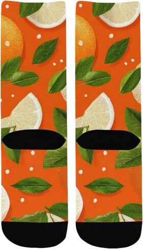 جوارب Juicy Citrus Bloom للمشي لمسافات طويلة - جوارب شتوية حرارية سميكة دافئة للأولاد والبنات للمدرسة، والارتداء اليومي والأنشطة الخارجية in Kuwait