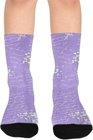 جوارب أرجوانية للتنزه سيرًا على الأقدام - جوارب شتوية حرارية سميكة دافئة للأطفال الصغار للأولاد والبنات للمدرسة، والارتداء اليومي والأنشطة الخارجية in Kuwait