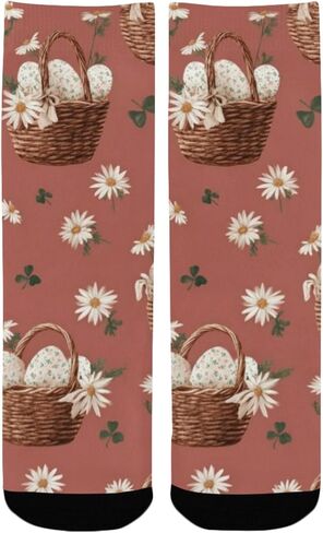 جوارب عيد الفصح باللون البرتقالي للمشي لمسافات طويلة - جوارب شتوية حرارية سميكة دافئة للأولاد والبنات للمدرسة، والارتداء اليومي والأنشطة الخارجية in Kuwait