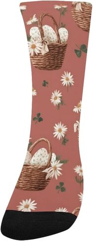 جوارب عيد الفصح باللون البرتقالي للمشي لمسافات طويلة - جوارب شتوية حرارية سميكة دافئة للأولاد والبنات للمدرسة، والارتداء اليومي والأنشطة الخارجية in Kuwait