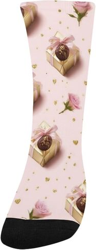 جوارب ذهبية للمشي على شكل قلب - جوارب شتوية حرارية سميكة دافئة للأطفال الصغار للأولاد والبنات للمدرسة، والارتداء اليومي والأنشطة الخارجية in Kuwait