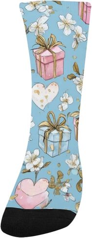 جوارب سويت جيفت موتيف باللون الأزرق للمشي لمسافات طويلة - جوارب شتوية حرارية سميكة دافئة للأولاد والبنات للمدرسة، والارتداء اليومي والأنشطة الخارجية in Kuwait