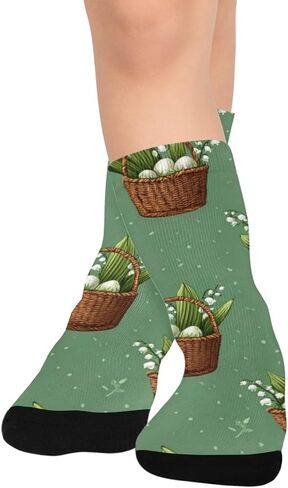 جوارب المشي لمسافات طويلة لعيد الفصح من ليلي آند فالي - جوارب شتوية حرارية سميكة دافئة للأولاد والبنات الصغار للمدرسة، والارتداء اليومي والأنشطة الخارجية in Kuwait