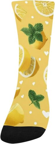 جوارب المشي لمسافات طويلة على شكل قلب بالليمون والنعناع - جوارب شتوية حرارية سميكة دافئة للأطفال الصغار للأولاد والبنات للمدرسة، والارتداء اليومي والأنشطة الخارجية in Kuwait