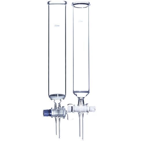 16/22/30/40mm 200/300400mm Glass Sand Core Chromatography Column Labrotary Glassware Experiment(22x300mm PTFE) in Saudi Arabia