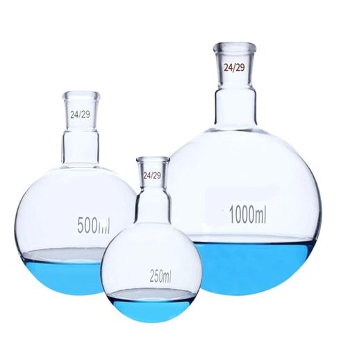 19/26 24/29 29/32 Standard Joint 100/250/500/1000/2000ml Glass Flask Round Bottom inlaboratory Glassware Experiment(50ml 19-26) in Saudi Arabia