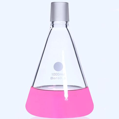 250ml 500ml 1000ml 2000ml Glass Ground Mouth Conical Flask for Sand Core Filtration Kit Labrotary Experiment(500ml 40-38) in Saudi Arabia