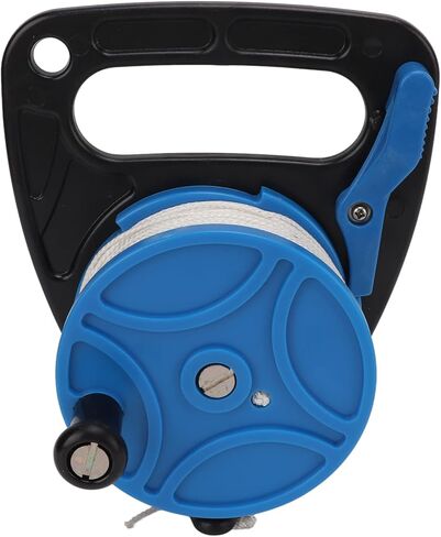 Diving Reel, Dive Reel Anchor Rope Spool High Performance Sturdy Design with 83m White Nylon Line for Cave Exile Diving and Snorkeling Water Sports (blue wheel) in Saudi Arabia