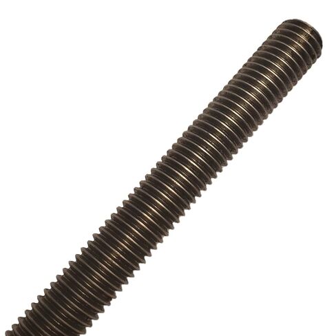 Fasteners Plus A307 Fully Threaded Rod, 7/8" Diameter, 9 Thread Size, 18" Length, Right Hand Threads Designed for Hanging Fixtures, Sprinklers, Lights - Plain Finish in Kuwait