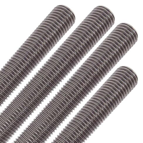 Conquest Fasteners Type 316 Stainless Steel Fully Threaded Rod, 1/2" -13 Thread Size, 24" Length Right Hand Threads (4 Pack) in Kuwait