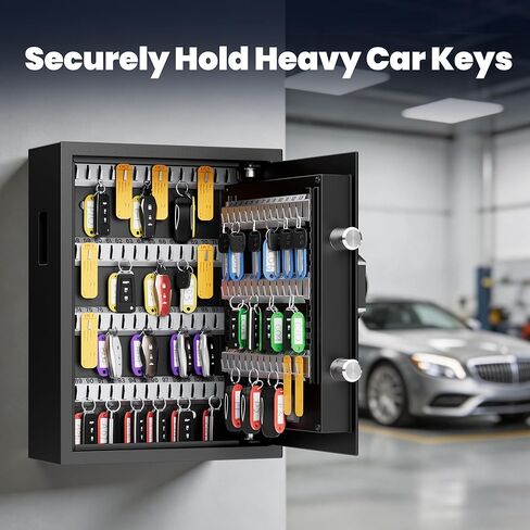 صندوق قفل المفتاح الإلكتروني ذو 103 وضعيات شديدة التحمل من KornerBatl مع فتحة مفتاح مضادة للسرقة وعلامات خروج للمفاتيح، حامل جداري لصندوق المفاتيح مع رمز للمكتب المنزلي in Kuwait