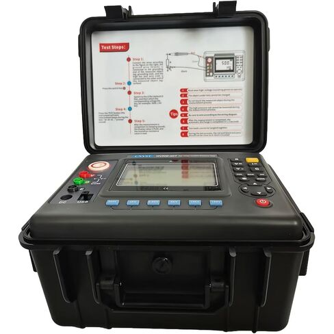 15kV High Voltage Insulation Tester High Voltage Resistance Tester with Rated Applied Voltage 500V 1000V 2500V 5000V 10KV 15KV Insulation Resistance Range 0.01MΩ～50TΩ with USB Interface in Saudi Arabia