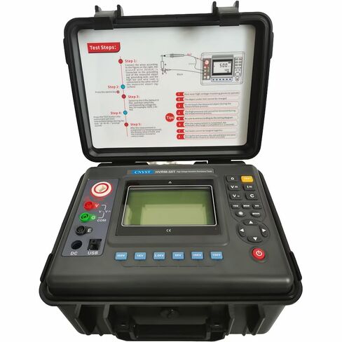 15kV High Voltage Insulation Tester High Voltage Resistance Tester with Rated Applied Voltage 500V 1000V 2500V 5000V 10KV 15KV Insulation Resistance Range 0.01MΩ～50TΩ with USB Interface in Saudi Arabia