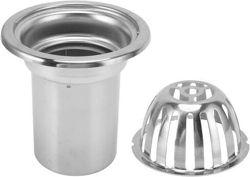 Stainless Steel Roof Floor Drain Balc R Stainless Steel Cleaning Tool for Balconies Gardens Basement Restaurants (5 Inch) in Saudi Arabia